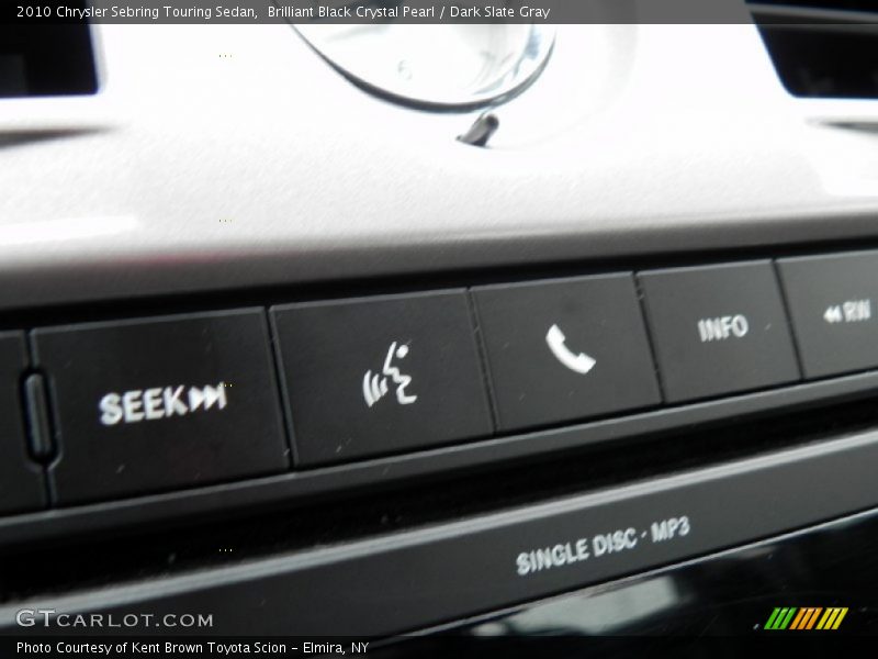Brilliant Black Crystal Pearl / Dark Slate Gray 2010 Chrysler Sebring Touring Sedan