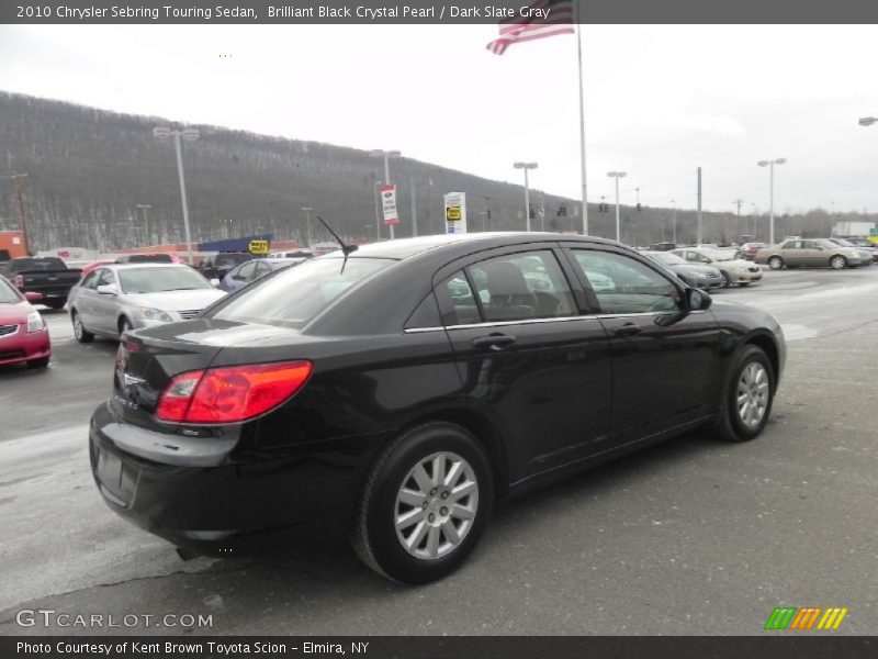 Brilliant Black Crystal Pearl / Dark Slate Gray 2010 Chrysler Sebring Touring Sedan