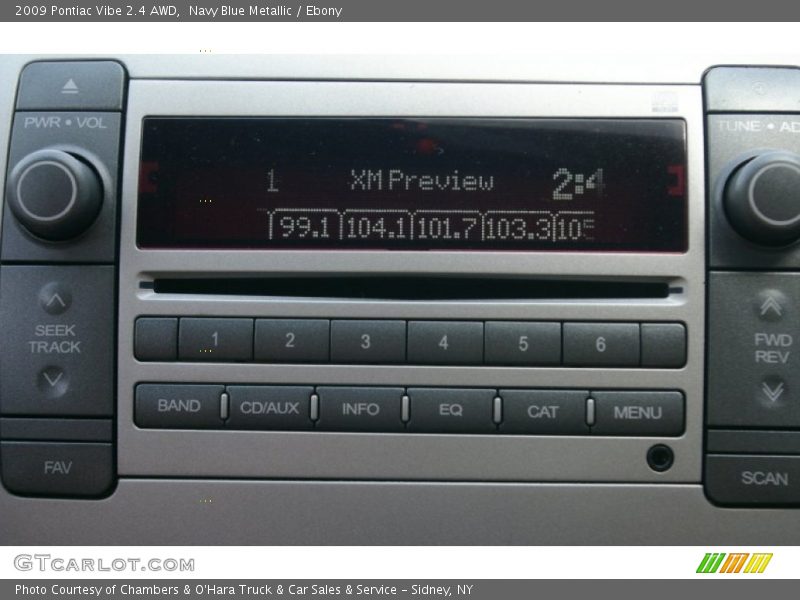 Navy Blue Metallic / Ebony 2009 Pontiac Vibe 2.4 AWD