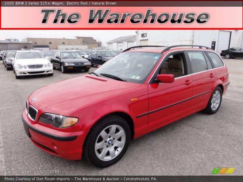Electric Red / Natural Brown 2005 BMW 3 Series 325xi Wagon