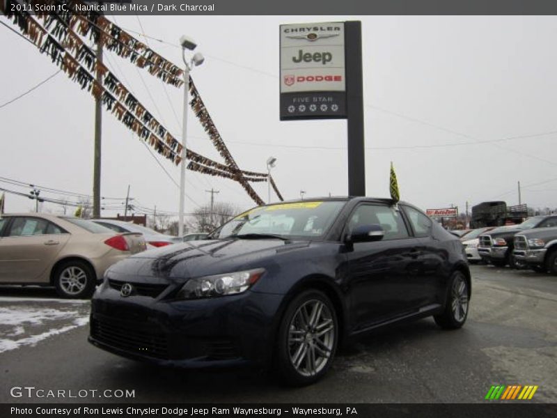 Nautical Blue Mica / Dark Charcoal 2011 Scion tC
