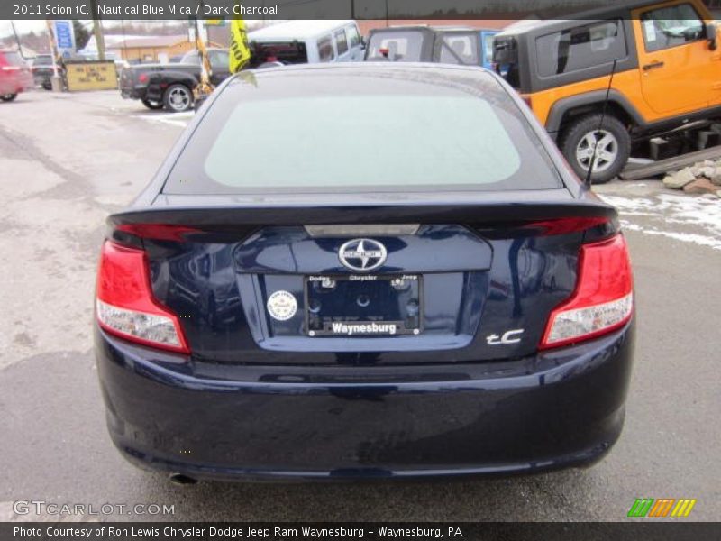Nautical Blue Mica / Dark Charcoal 2011 Scion tC