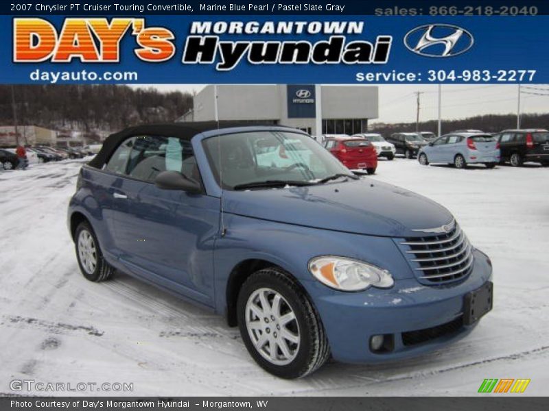 Marine Blue Pearl / Pastel Slate Gray 2007 Chrysler PT Cruiser Touring Convertible