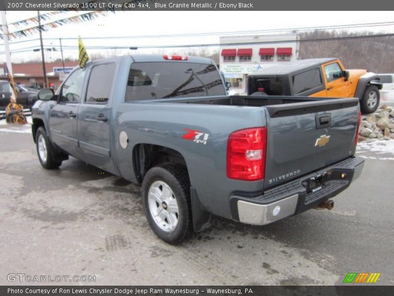 Blue Granite Metallic / Ebony Black 2007 Chevrolet Silverado 1500 LT Crew Cab 4x4