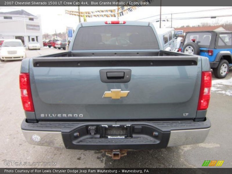 Blue Granite Metallic / Ebony Black 2007 Chevrolet Silverado 1500 LT Crew Cab 4x4