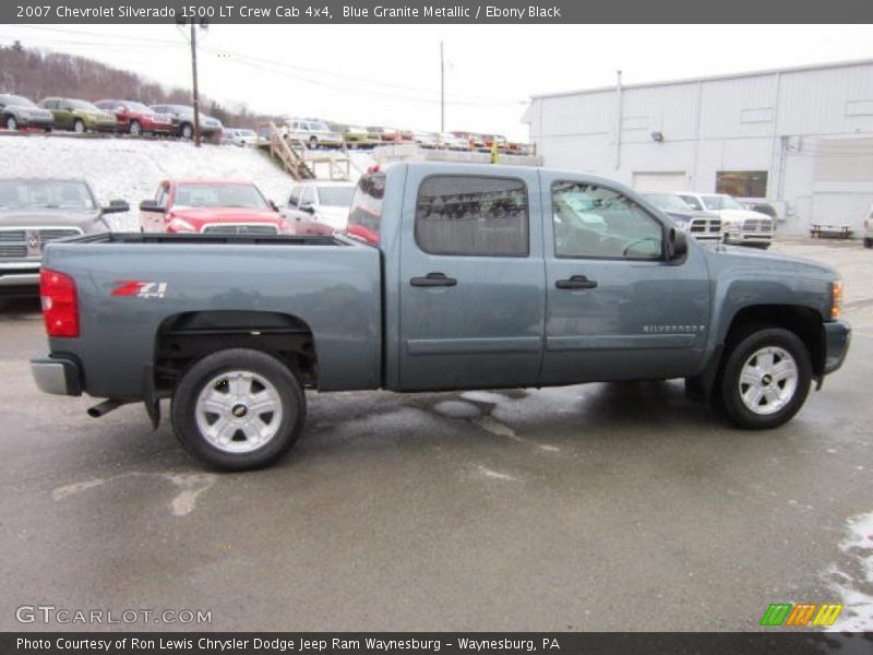 Blue Granite Metallic / Ebony Black 2007 Chevrolet Silverado 1500 LT Crew Cab 4x4