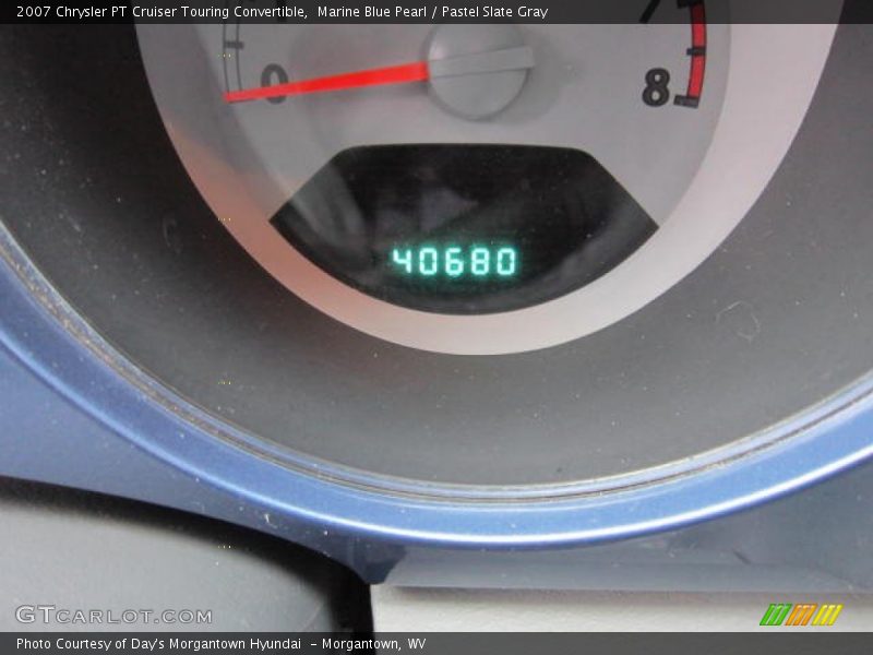 Marine Blue Pearl / Pastel Slate Gray 2007 Chrysler PT Cruiser Touring Convertible