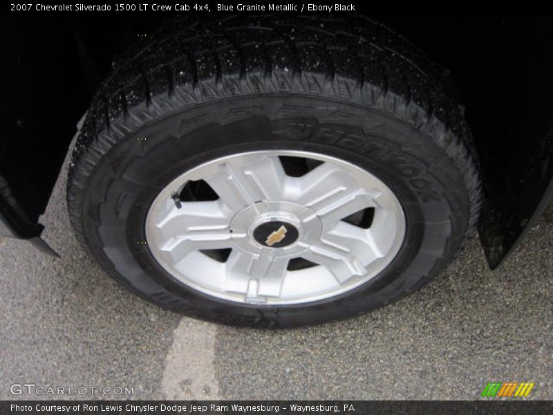 Blue Granite Metallic / Ebony Black 2007 Chevrolet Silverado 1500 LT Crew Cab 4x4