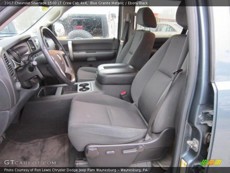 Blue Granite Metallic / Ebony Black 2007 Chevrolet Silverado 1500 LT Crew Cab 4x4