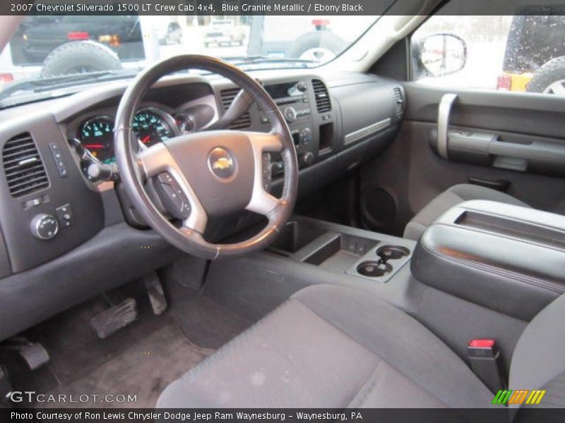 Blue Granite Metallic / Ebony Black 2007 Chevrolet Silverado 1500 LT Crew Cab 4x4
