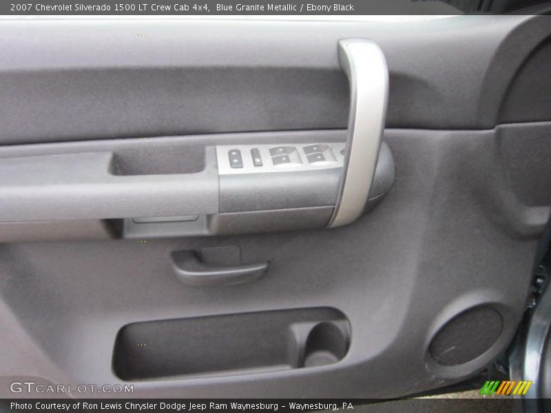Blue Granite Metallic / Ebony Black 2007 Chevrolet Silverado 1500 LT Crew Cab 4x4