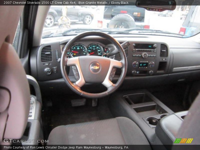 Blue Granite Metallic / Ebony Black 2007 Chevrolet Silverado 1500 LT Crew Cab 4x4