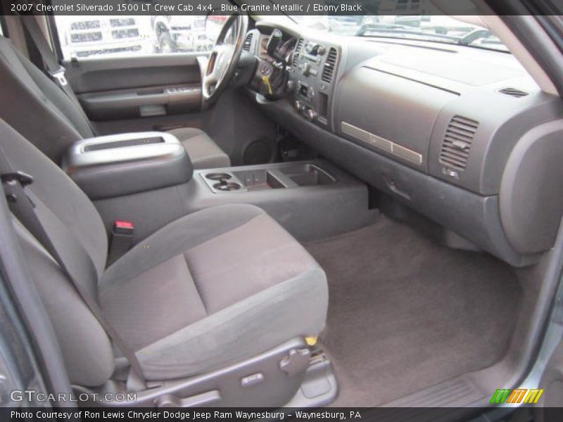 Blue Granite Metallic / Ebony Black 2007 Chevrolet Silverado 1500 LT Crew Cab 4x4