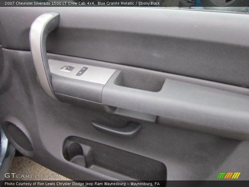 Blue Granite Metallic / Ebony Black 2007 Chevrolet Silverado 1500 LT Crew Cab 4x4
