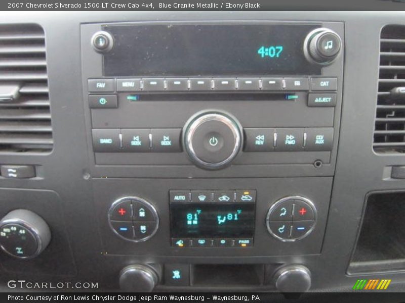 Blue Granite Metallic / Ebony Black 2007 Chevrolet Silverado 1500 LT Crew Cab 4x4