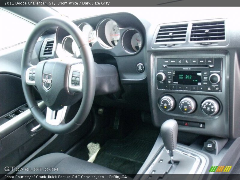Bright White / Dark Slate Gray 2011 Dodge Challenger R/T