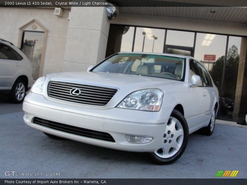 Crystal White / Light Charcoal 2003 Lexus LS 430 Sedan