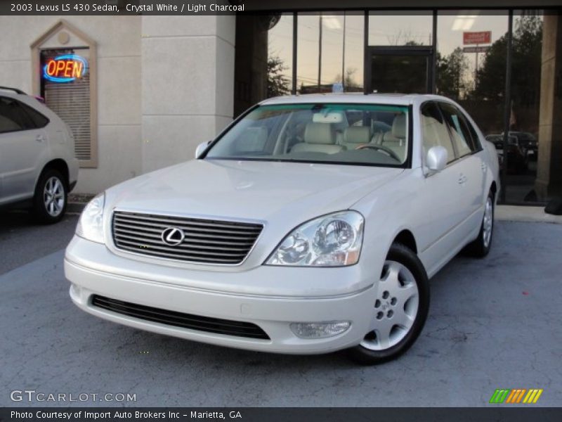 Crystal White / Light Charcoal 2003 Lexus LS 430 Sedan