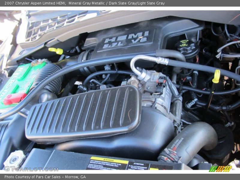 Mineral Gray Metallic / Dark Slate Gray/Light Slate Gray 2007 Chrysler Aspen Limited HEMI