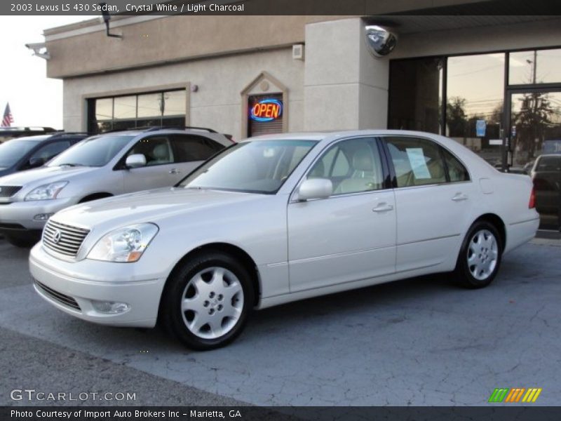 Crystal White / Light Charcoal 2003 Lexus LS 430 Sedan