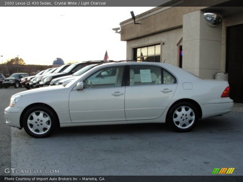 Crystal White / Light Charcoal 2003 Lexus LS 430 Sedan