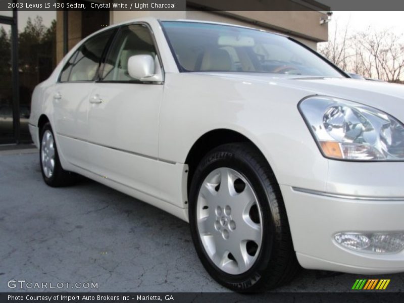 Crystal White / Light Charcoal 2003 Lexus LS 430 Sedan