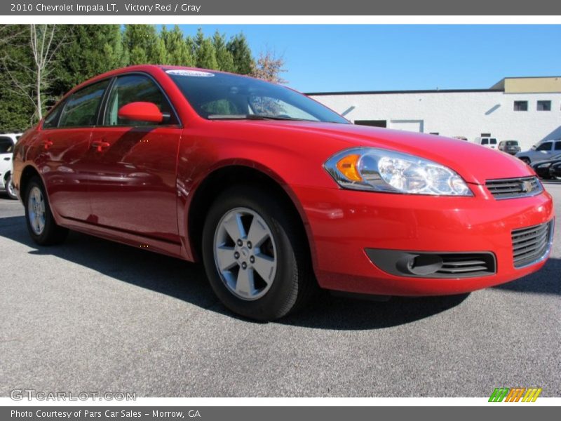 Victory Red / Gray 2010 Chevrolet Impala LT