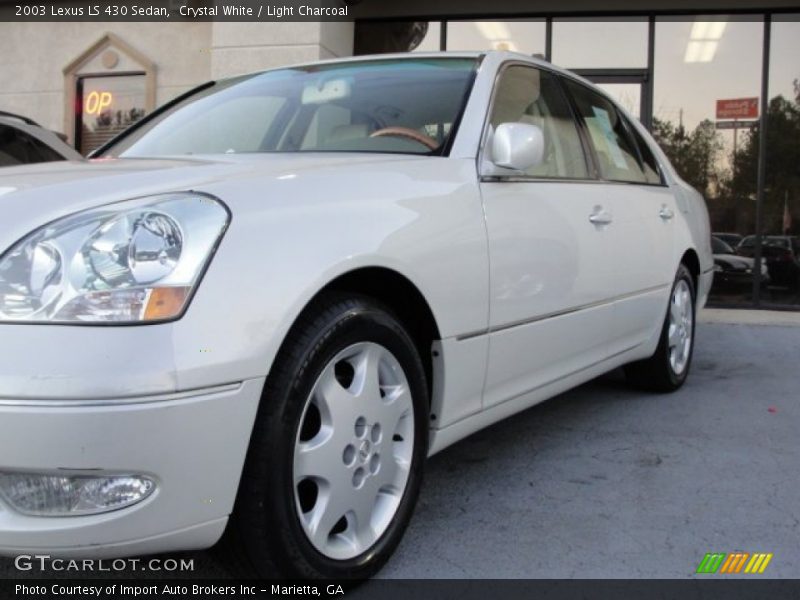 Crystal White / Light Charcoal 2003 Lexus LS 430 Sedan