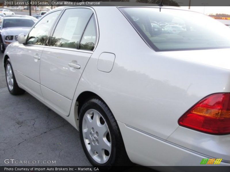 Crystal White / Light Charcoal 2003 Lexus LS 430 Sedan