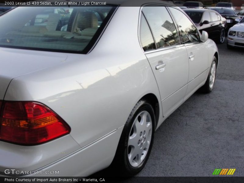 Crystal White / Light Charcoal 2003 Lexus LS 430 Sedan