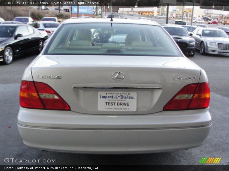 Crystal White / Light Charcoal 2003 Lexus LS 430 Sedan