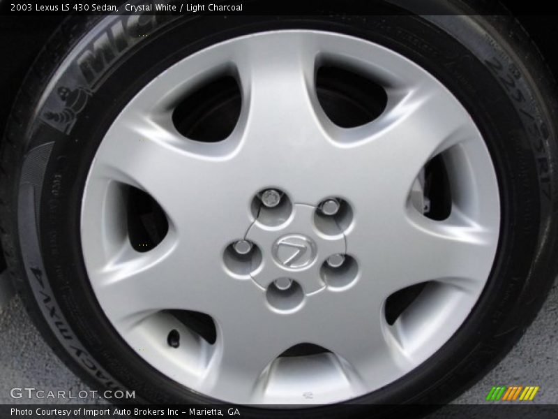 Crystal White / Light Charcoal 2003 Lexus LS 430 Sedan