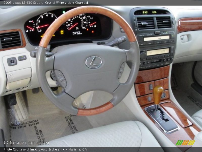 Crystal White / Light Charcoal 2003 Lexus LS 430 Sedan