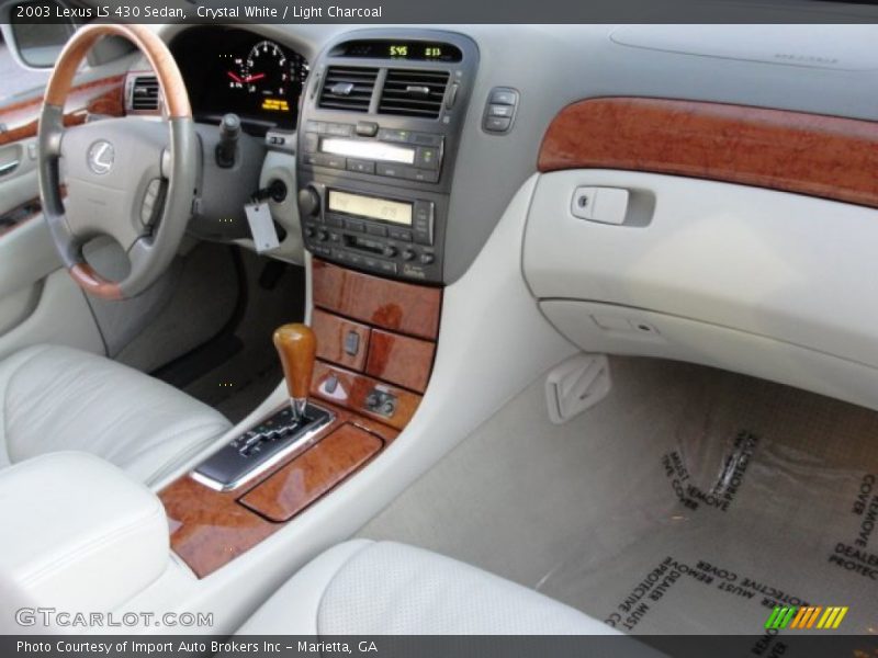 Crystal White / Light Charcoal 2003 Lexus LS 430 Sedan