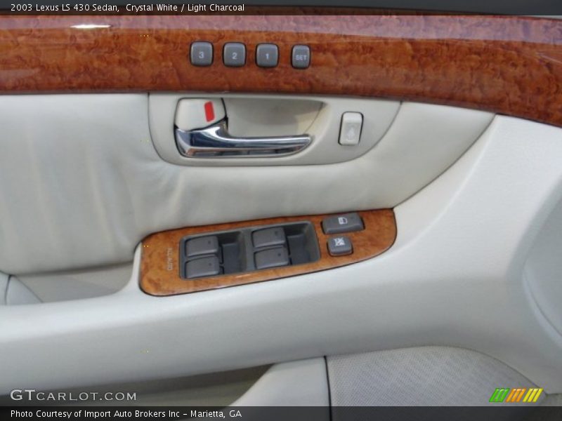 Crystal White / Light Charcoal 2003 Lexus LS 430 Sedan
