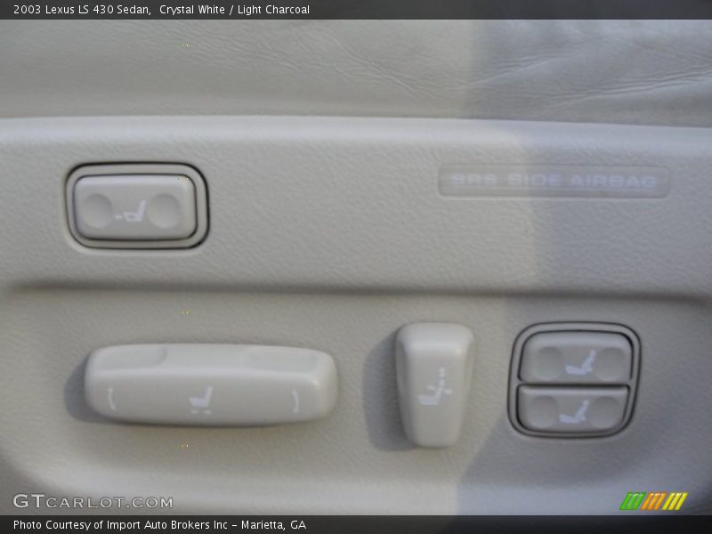 Crystal White / Light Charcoal 2003 Lexus LS 430 Sedan