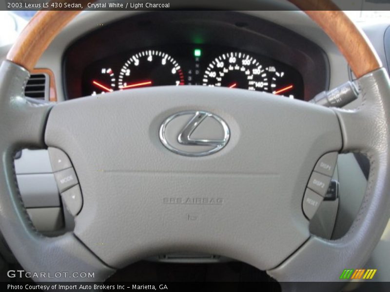 Crystal White / Light Charcoal 2003 Lexus LS 430 Sedan