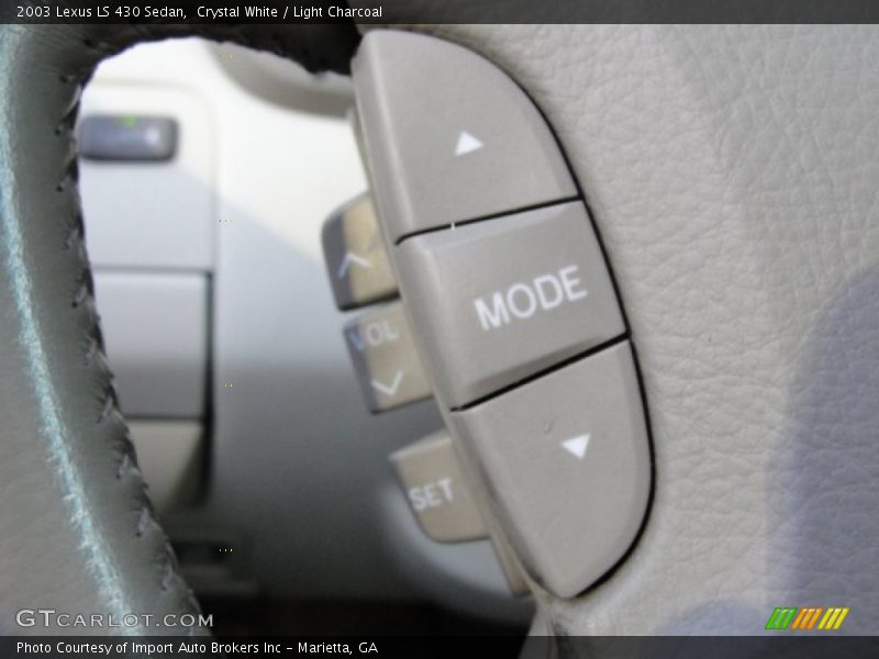 Crystal White / Light Charcoal 2003 Lexus LS 430 Sedan