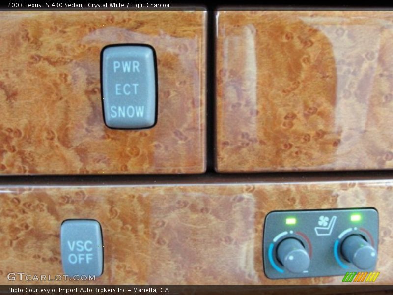 Crystal White / Light Charcoal 2003 Lexus LS 430 Sedan