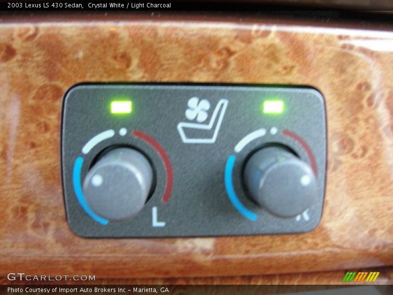 Crystal White / Light Charcoal 2003 Lexus LS 430 Sedan