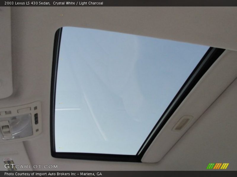 Crystal White / Light Charcoal 2003 Lexus LS 430 Sedan
