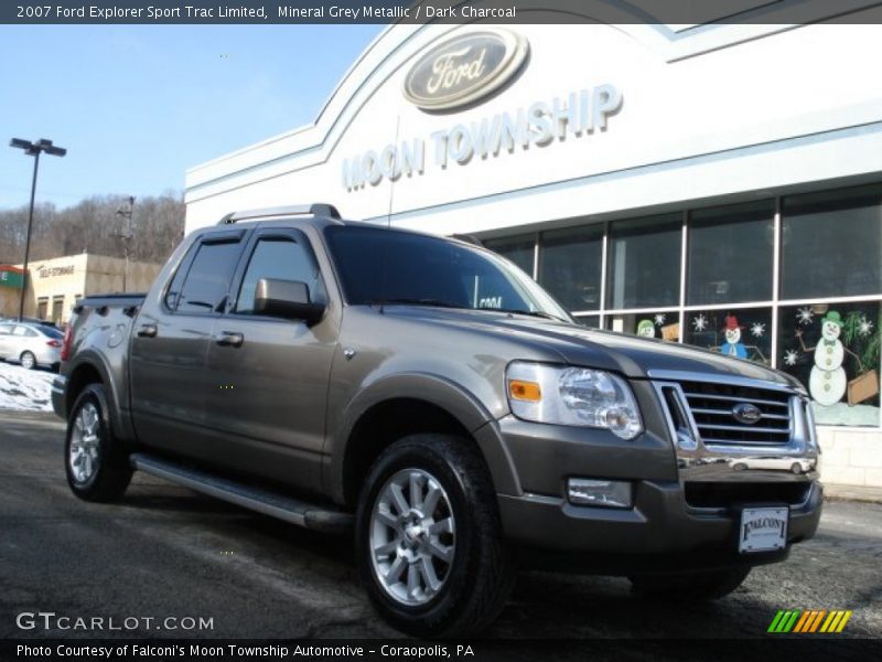 Mineral Grey Metallic / Dark Charcoal 2007 Ford Explorer Sport Trac Limited