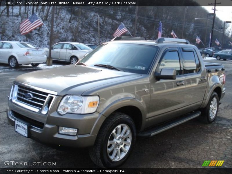 Mineral Grey Metallic / Dark Charcoal 2007 Ford Explorer Sport Trac Limited