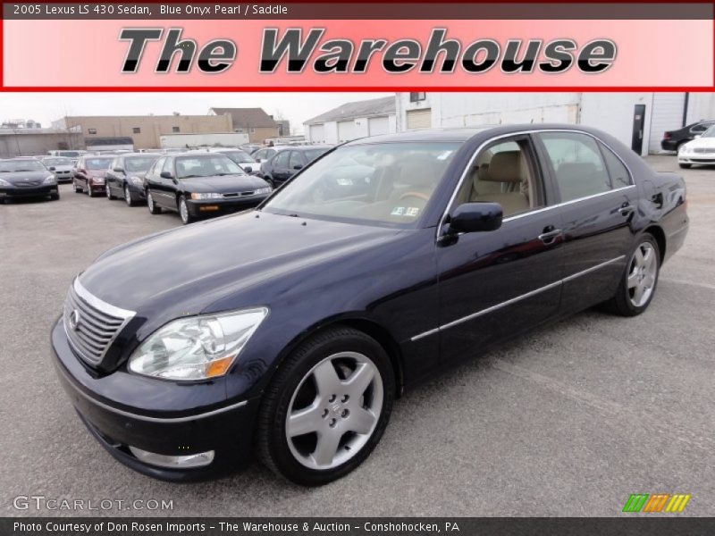 Blue Onyx Pearl / Saddle 2005 Lexus LS 430 Sedan