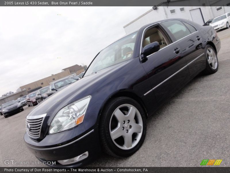 Blue Onyx Pearl / Saddle 2005 Lexus LS 430 Sedan