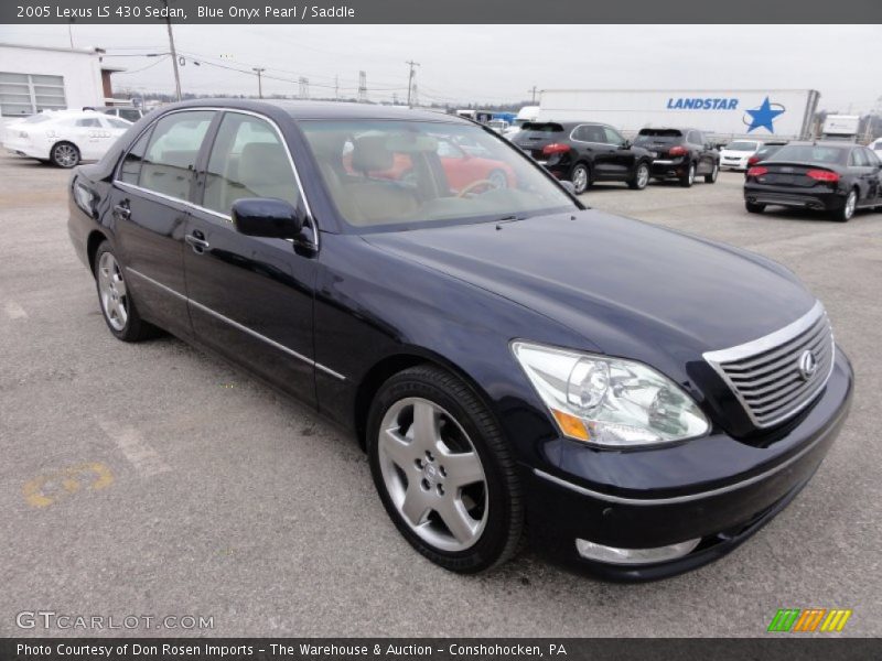 Blue Onyx Pearl / Saddle 2005 Lexus LS 430 Sedan