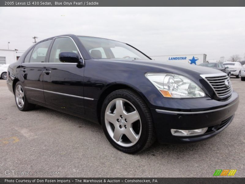 Blue Onyx Pearl / Saddle 2005 Lexus LS 430 Sedan