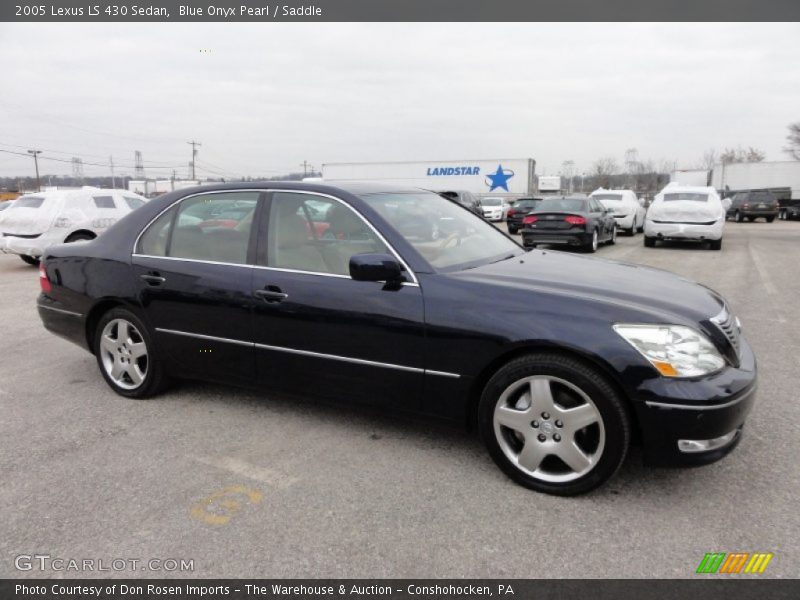 Blue Onyx Pearl / Saddle 2005 Lexus LS 430 Sedan