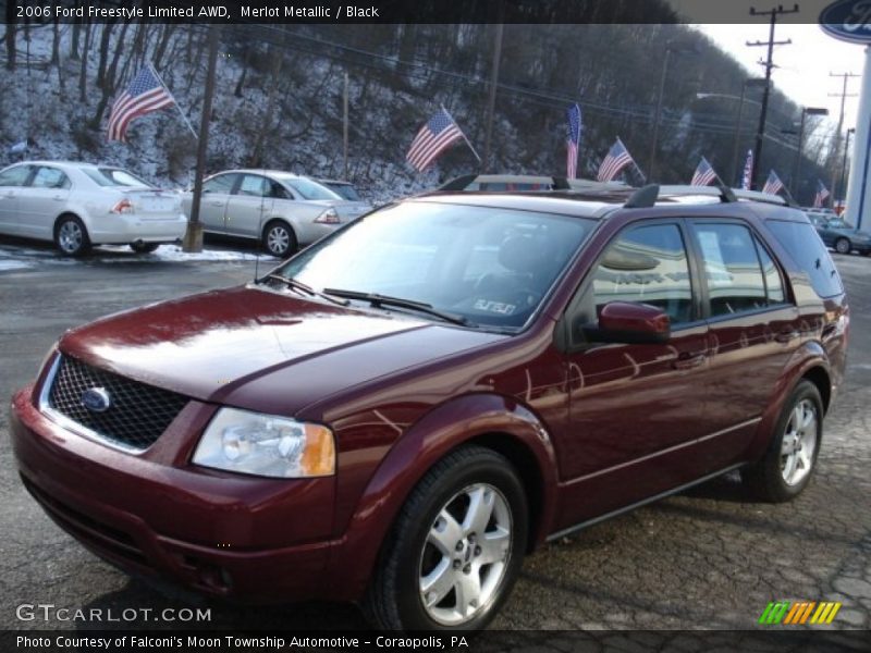 Merlot Metallic / Black 2006 Ford Freestyle Limited AWD