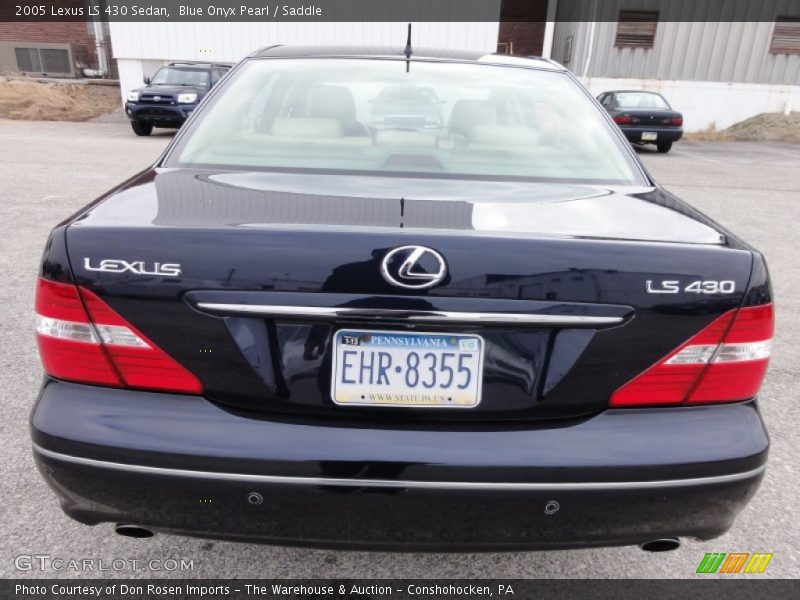 Blue Onyx Pearl / Saddle 2005 Lexus LS 430 Sedan